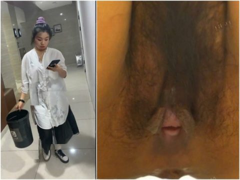 Hidden Camera 最新流出映像：ゴミ捨てに向かう美人女性同僚を追跡❤️――女子トイレ内でのHD隠し撮り、彼女のマンコを捉えています。入…