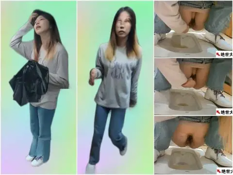 Hidden Camera 【トイレでの盗撮】ブロンドの若い美女が用を足している最中、その柔らかなマンコをプロがこっそり撮影。
