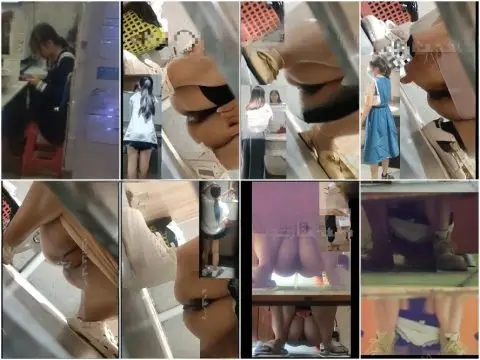 Hidden Camera [極上トイレショット] プライム・アクセス❤️ 女子クラスメのタイトなマンコのドアップ；教師らしき人物も同じフレーム…
