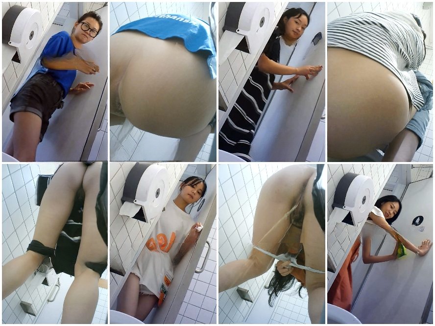 Hidden Camera ショッピングモールのパノラマ写真❤️ 大きなお尻の美しい女性たちの4Kクローズアップ