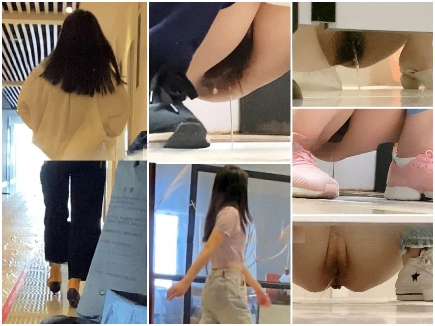 Public Restroom 若くて美しい女性同僚たちのデリケートな膣のクローズアップショット❤️あなたの心を揺さぶる