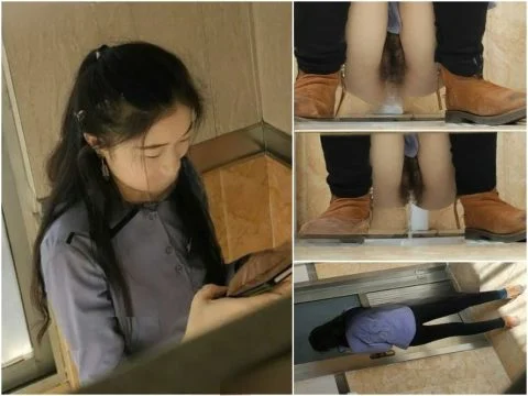 Nude Ass 映画館で数日間張り込み、ついにチャンス到来！女性チケット係の後をつけて女子トイレに侵入し、彼女のマンコを盗撮することに成功。高…