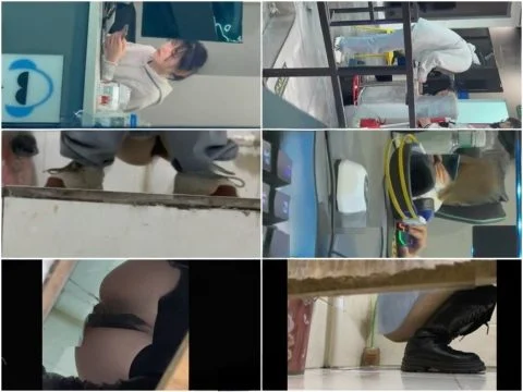 Nude Ass 新たなリーク投稿者がネットカフェの女性用トイレに潜入し盗撮❤️女性2人が排尿する様子を捉え、ロングブーツを履いた美女は用を足し…